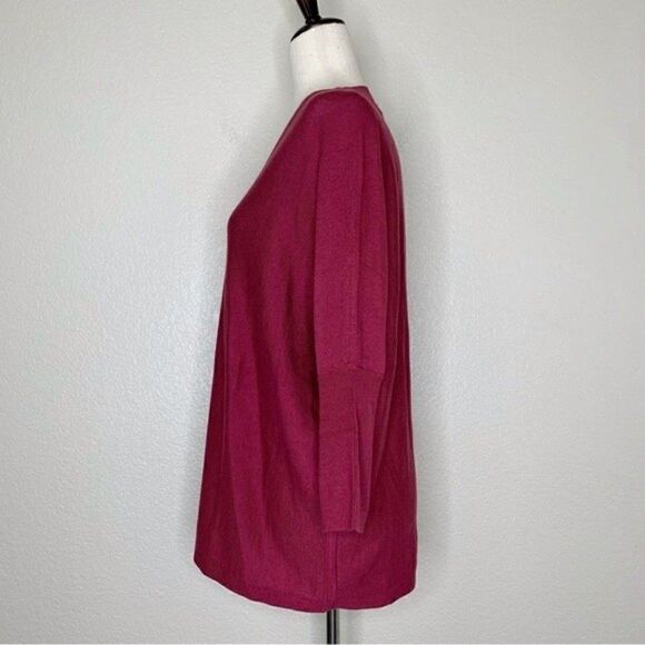 J.Jill Purejill Easy Rib-Trimmed Oversized Pullover Sweater - Picture 6 of 11